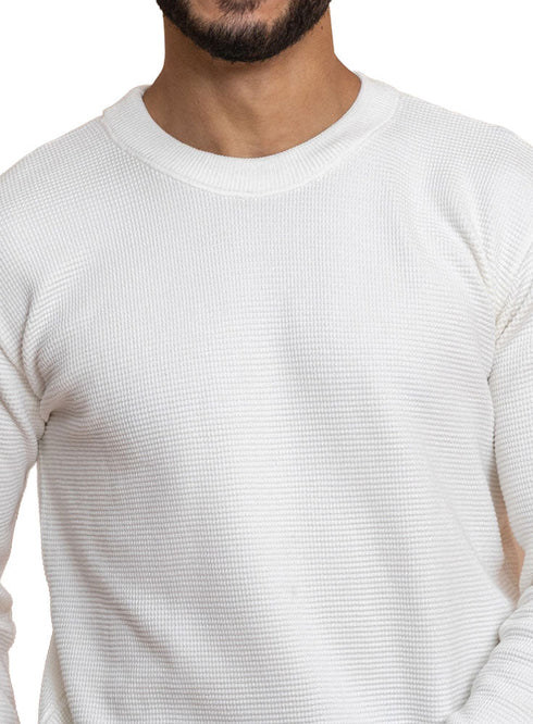 White Design 2420 Round Pullover - Khotwh